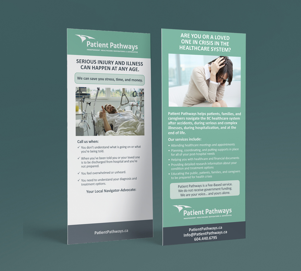 Patient Rack Card Patient Pathways | Business Cards and Rack Cards | Graphic Designer